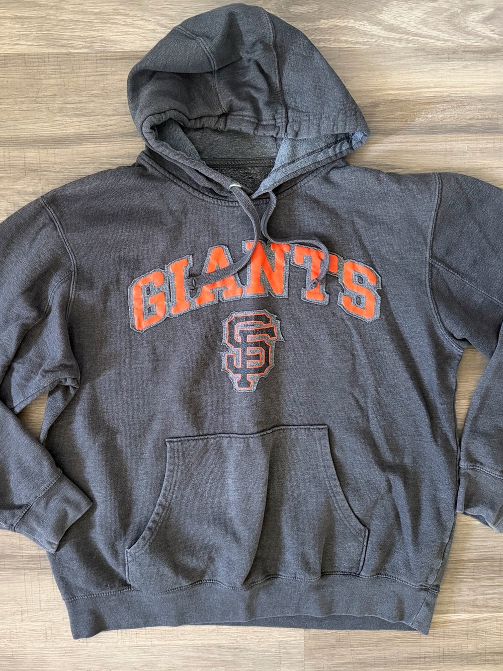 Gray & Orange Giants Pullover Hoodie